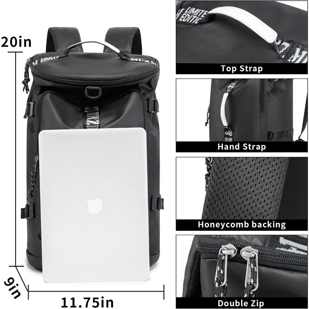 Lightweight 40L Waterproof Backpack with Multi-Pockets - Perfect for Adventures - Picture 2 of 7